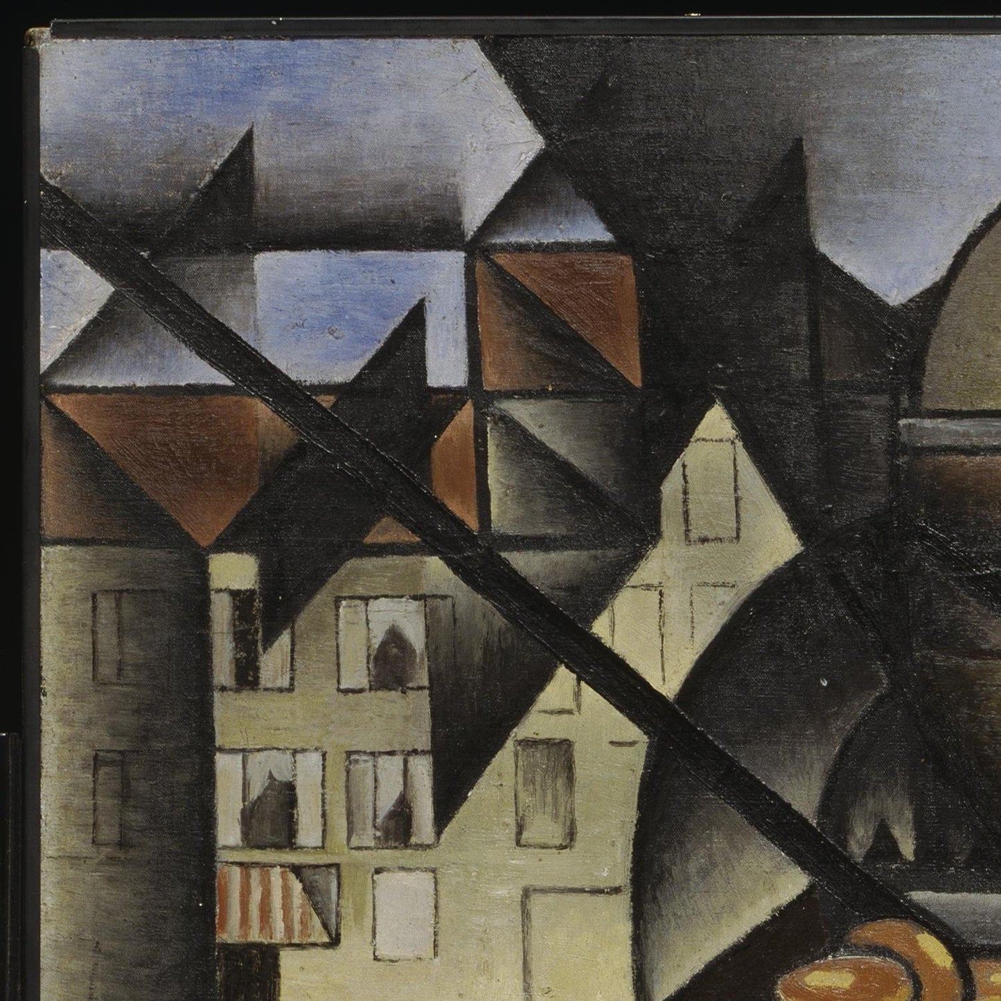 detail of the fine art reproduction from the top left corner