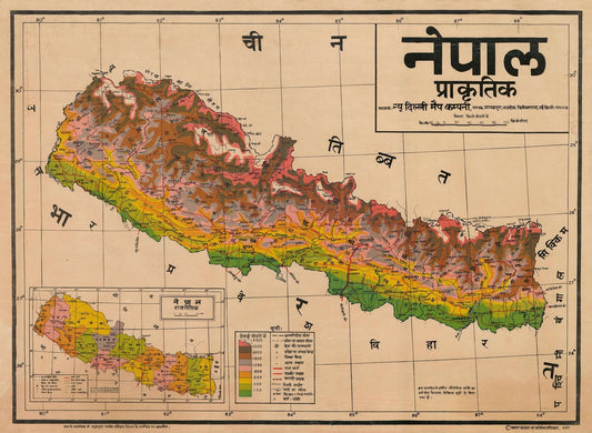 presentation of the map reproduction without a frame