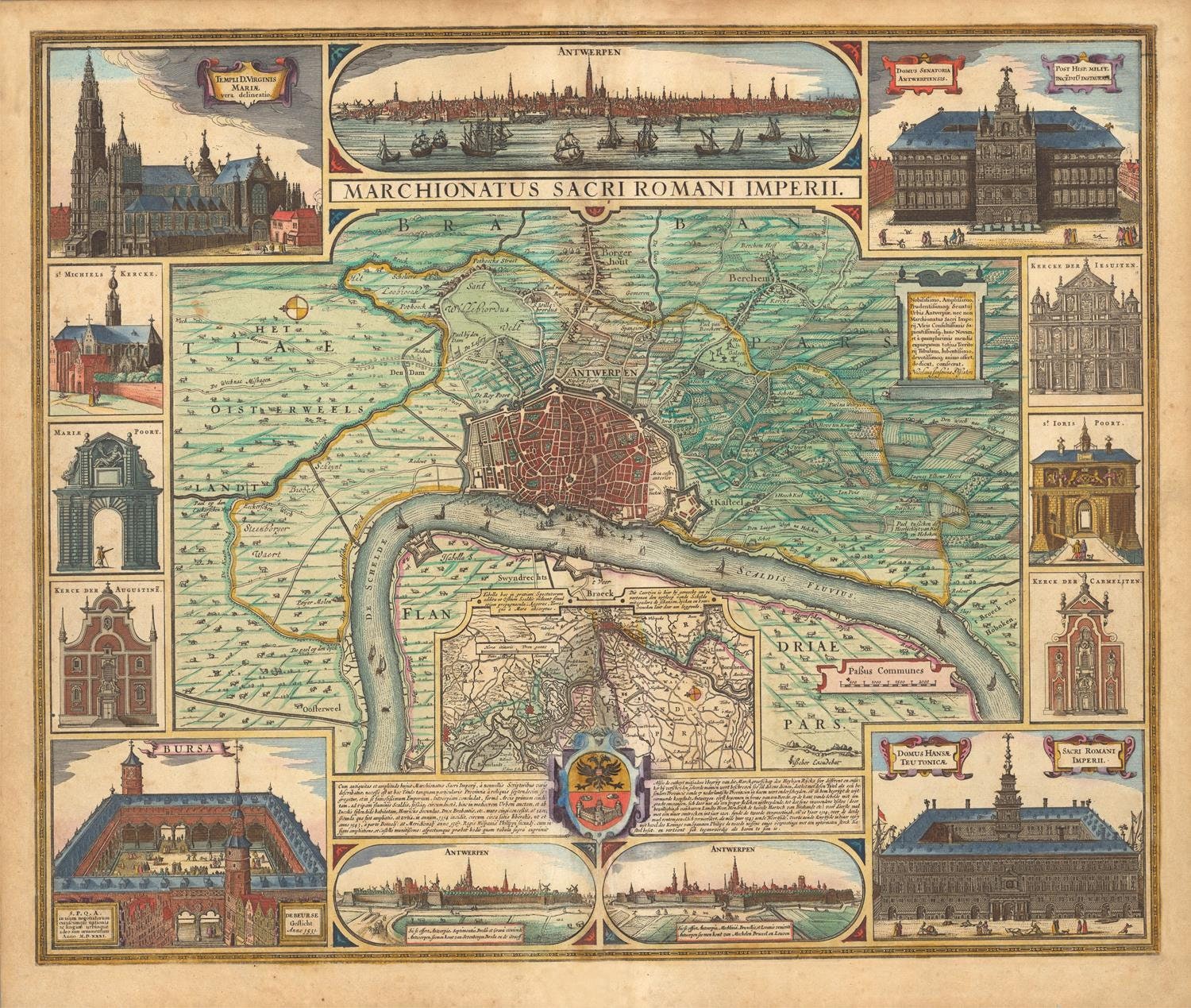 presentation of the map reproduction without a frame