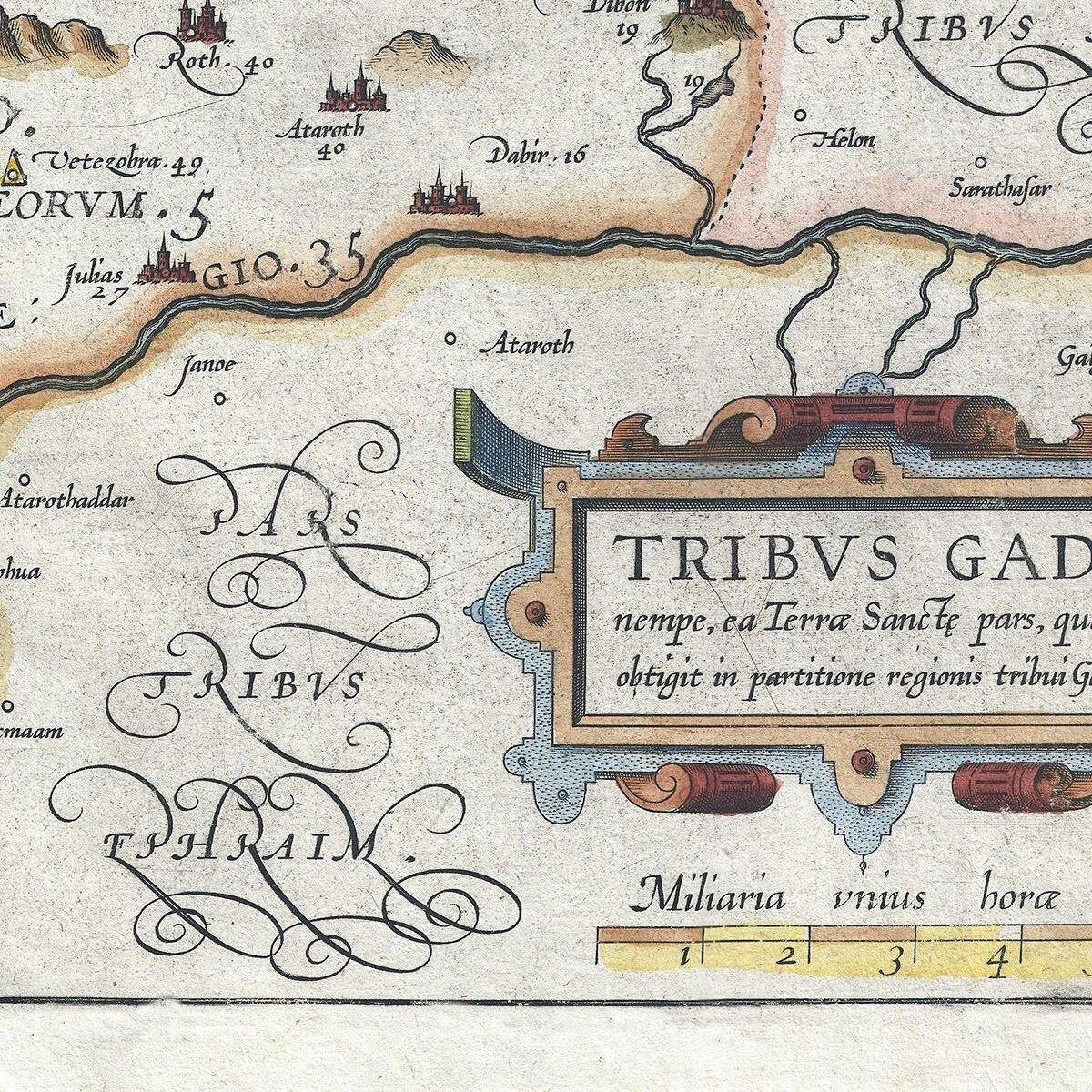 detail of the map from the centre left