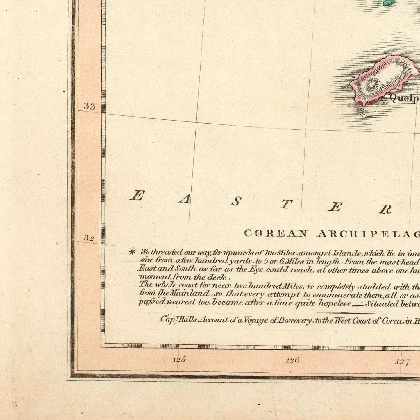 detail of the map from the bottom left corner