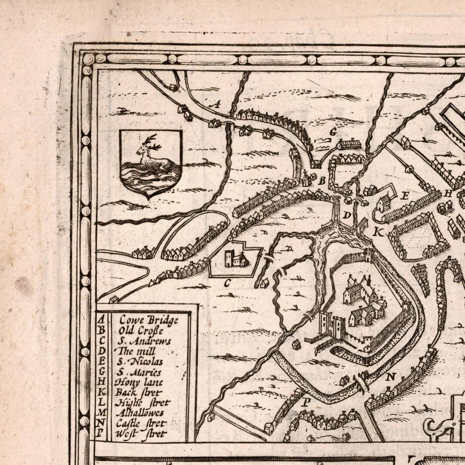 detail of the map from the top left corner