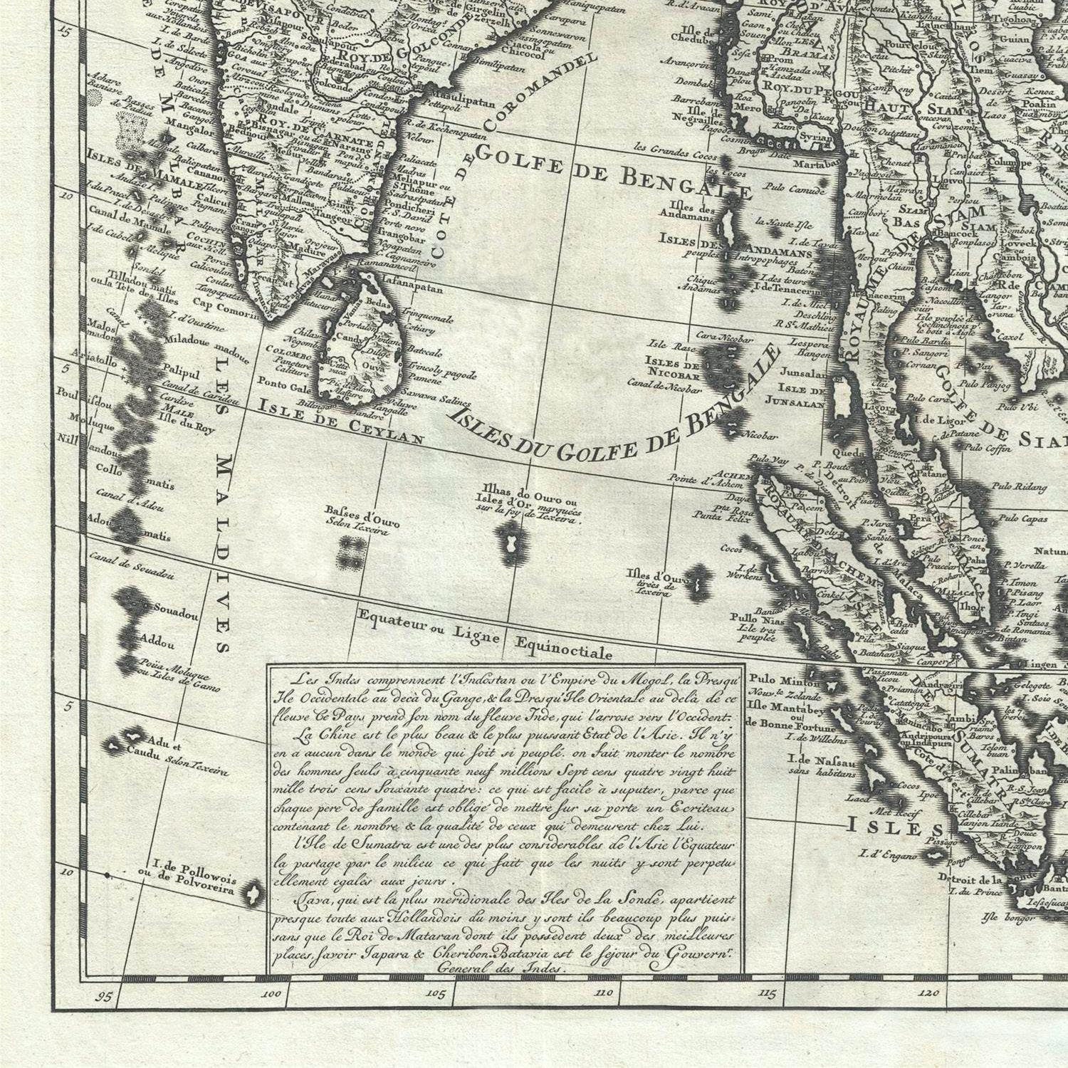 detail of the map from the bottom left corner