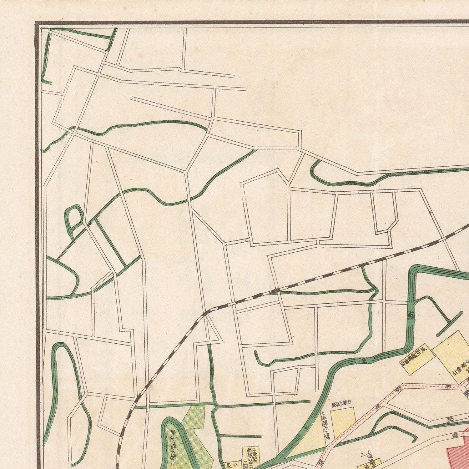 detail of the map from the top left corner