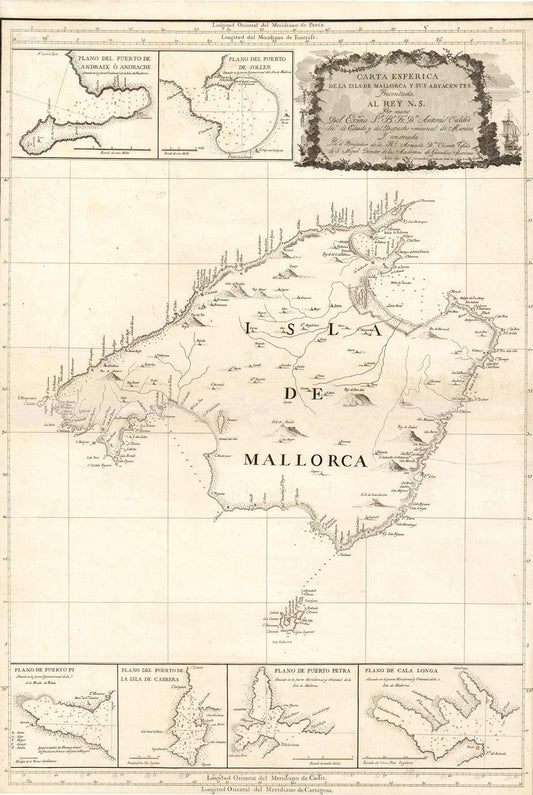presentation of the map reproduction without a frame