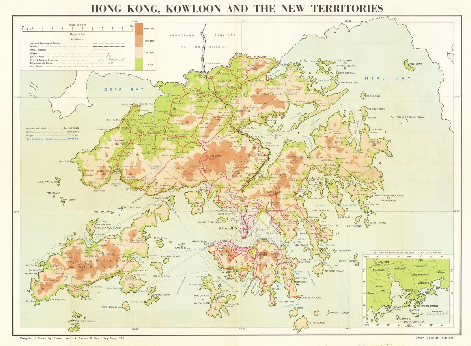 presentation of the map reproduction without a frame