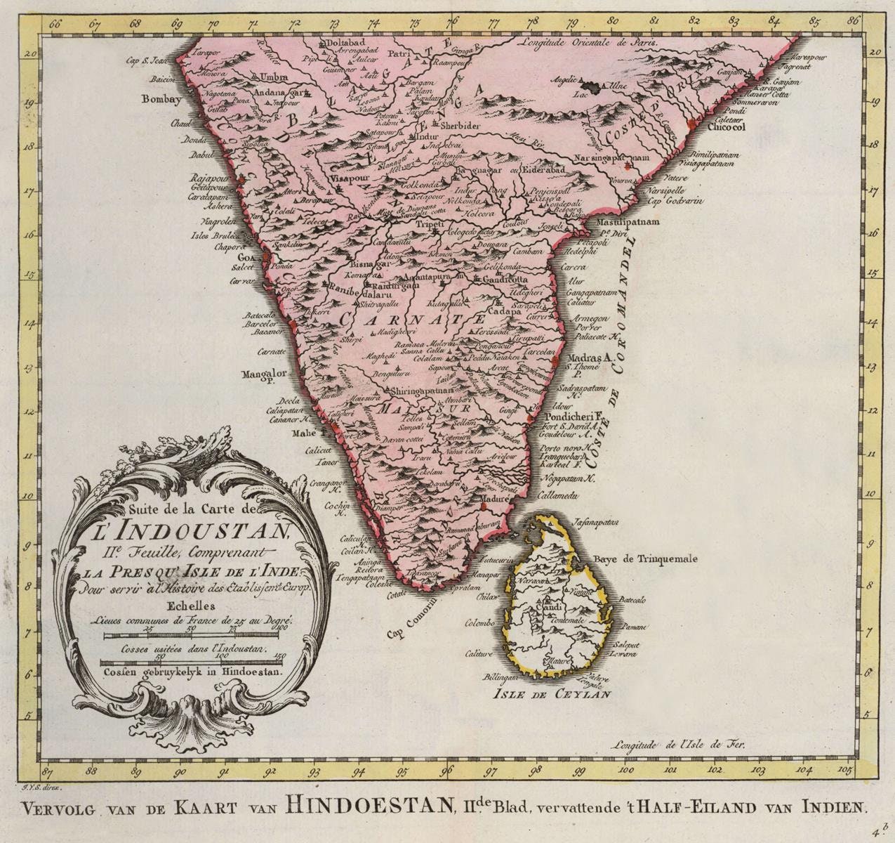 presentation of the map reproduction without a frame