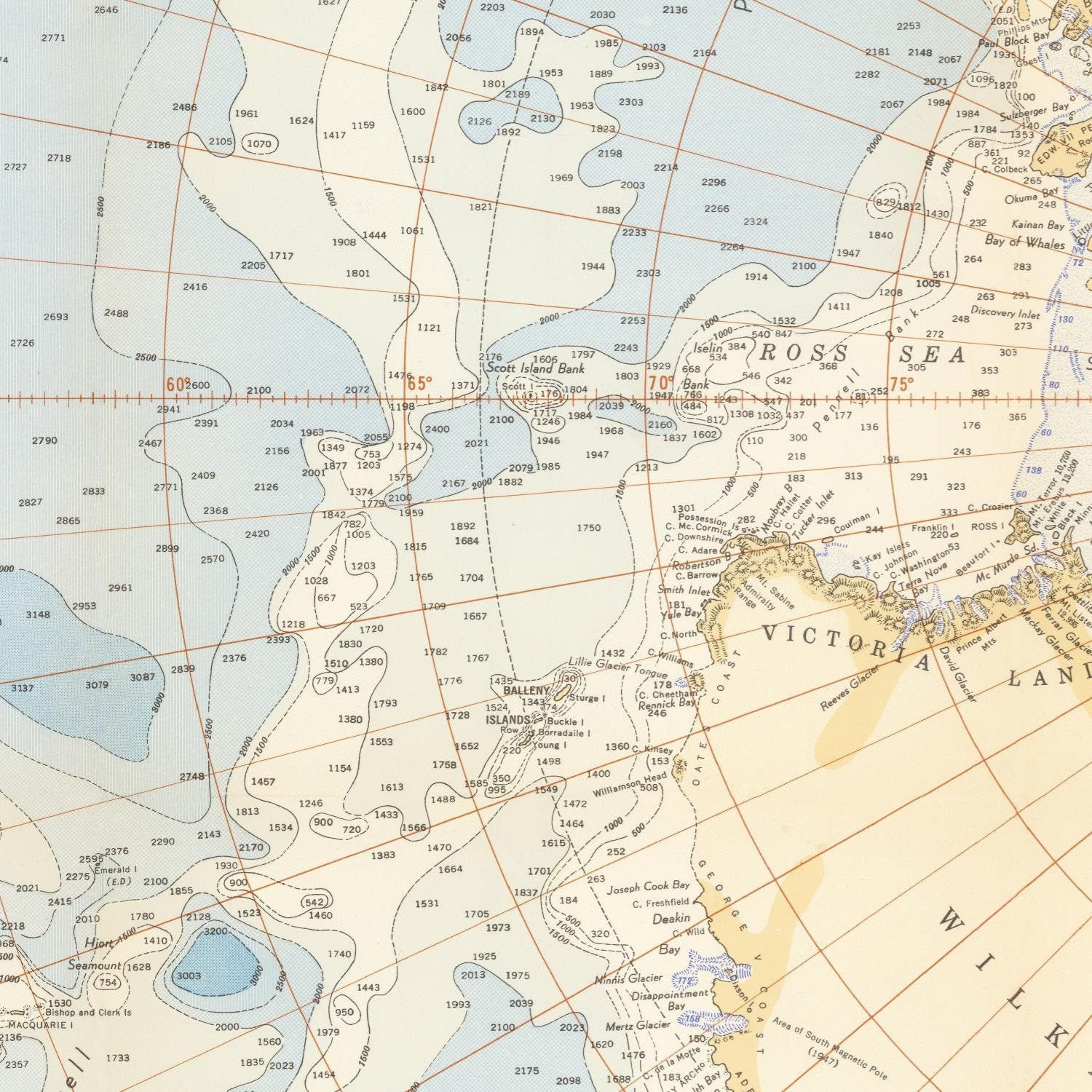 detail of the map from the centre left