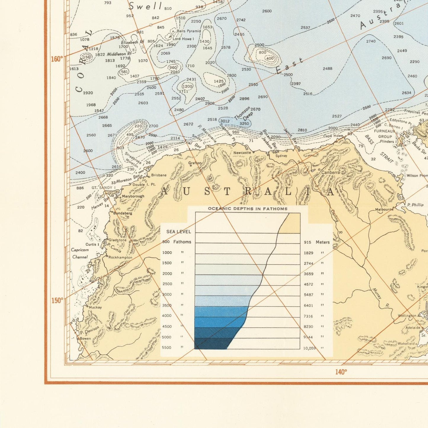 detail of the map from the bottom left corner