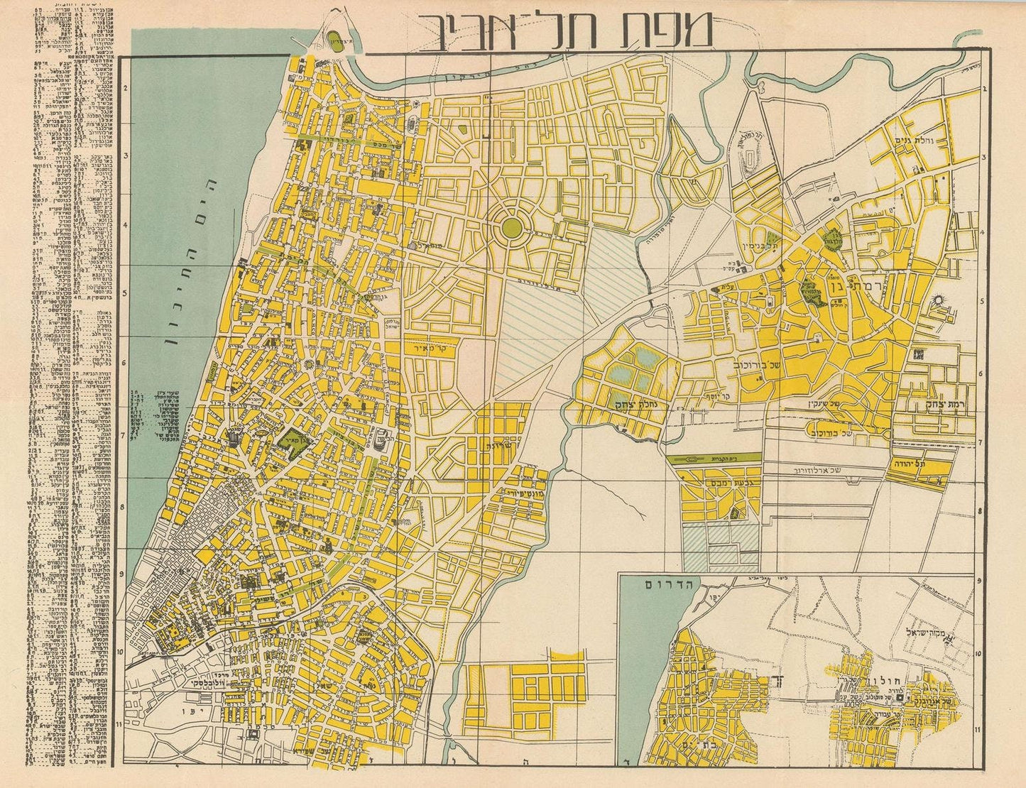 presentation of the map reproduction without a frame