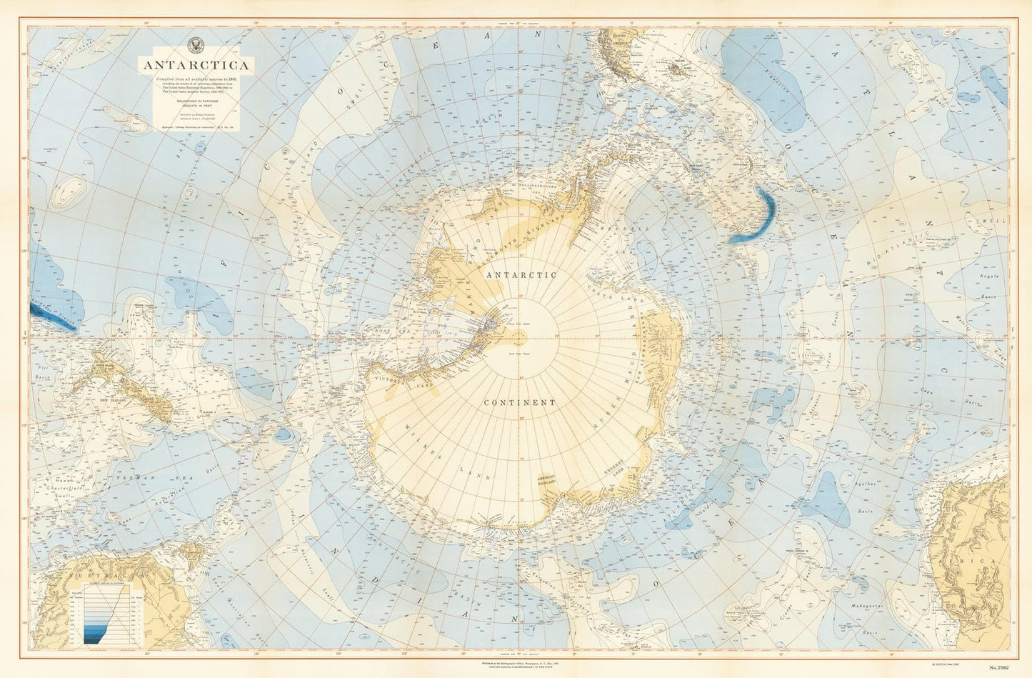 presentation of the map reproduction without a frame