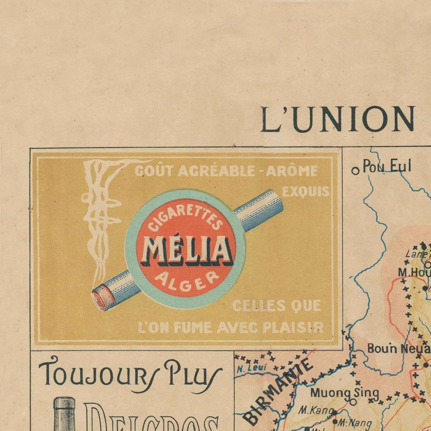 detail of the map from the top left corner