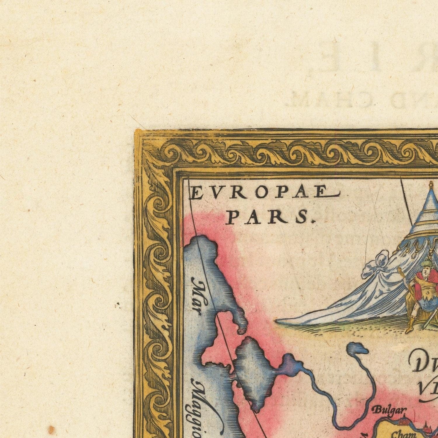 detail of the map from the top left corner