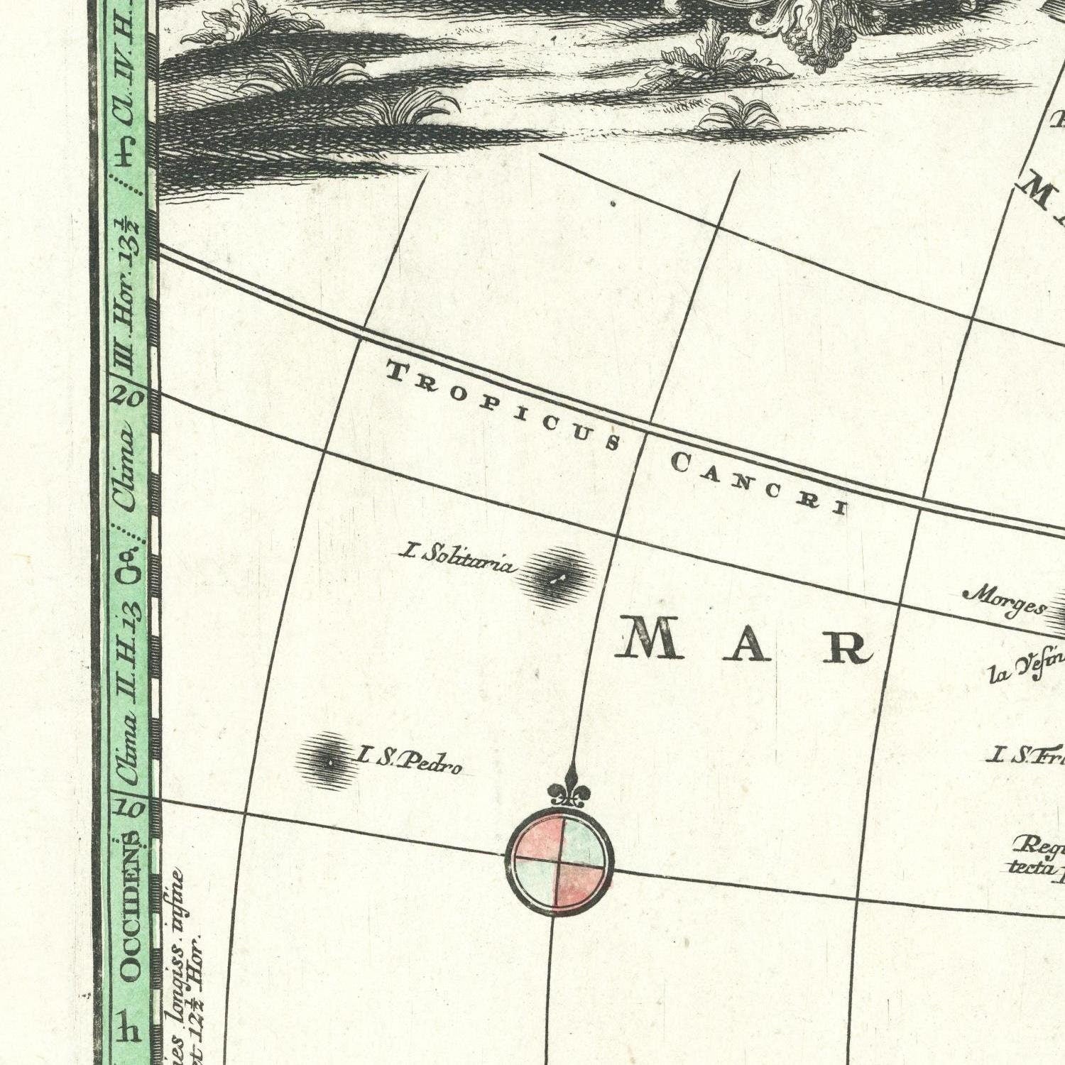 detail of the map from the centre left