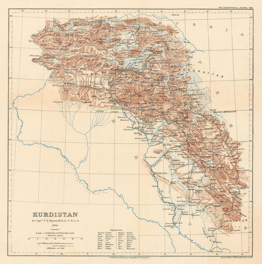 presentation of the map reproduction without a frame