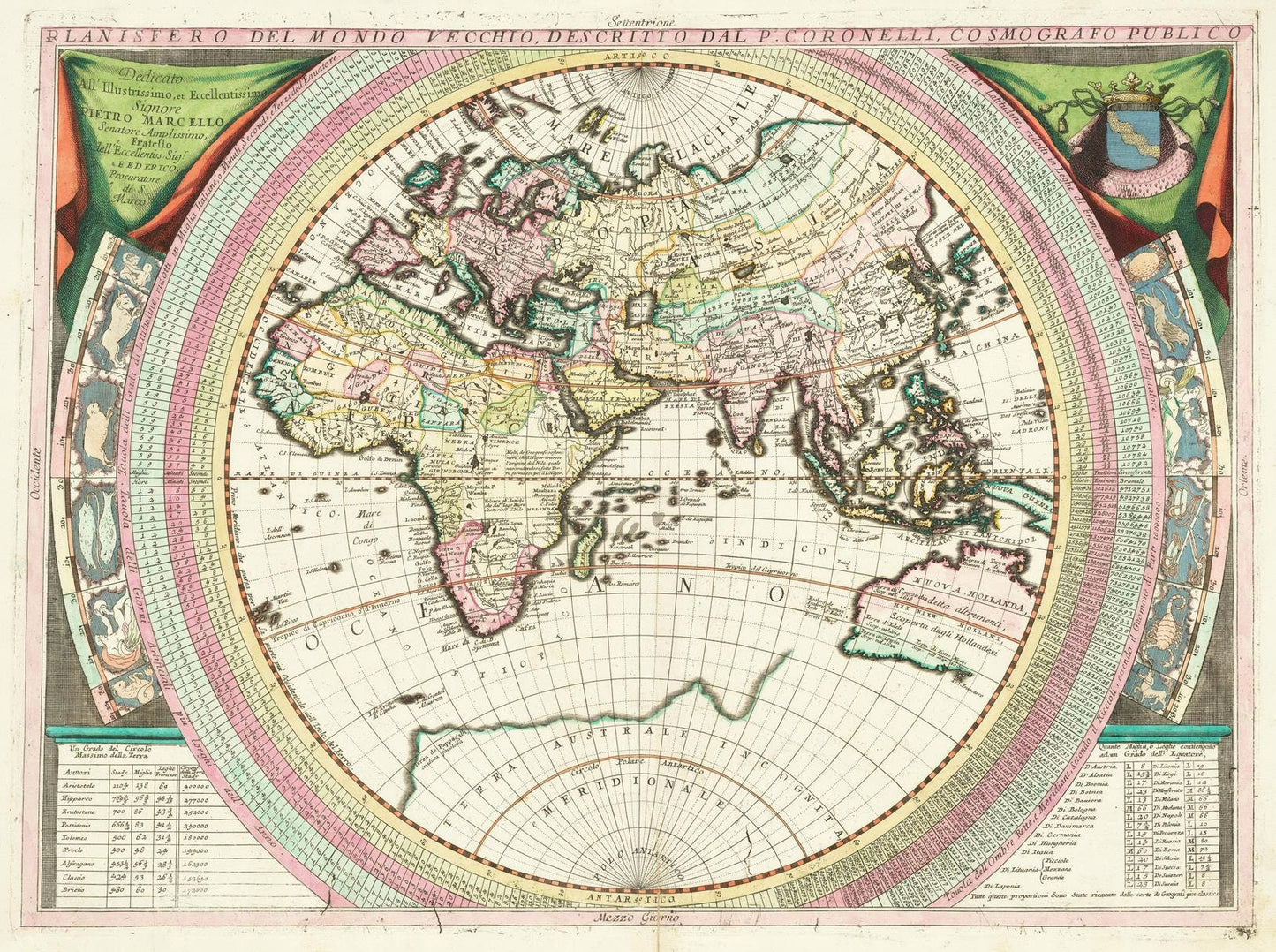 presentation of the map reproduction without a frame