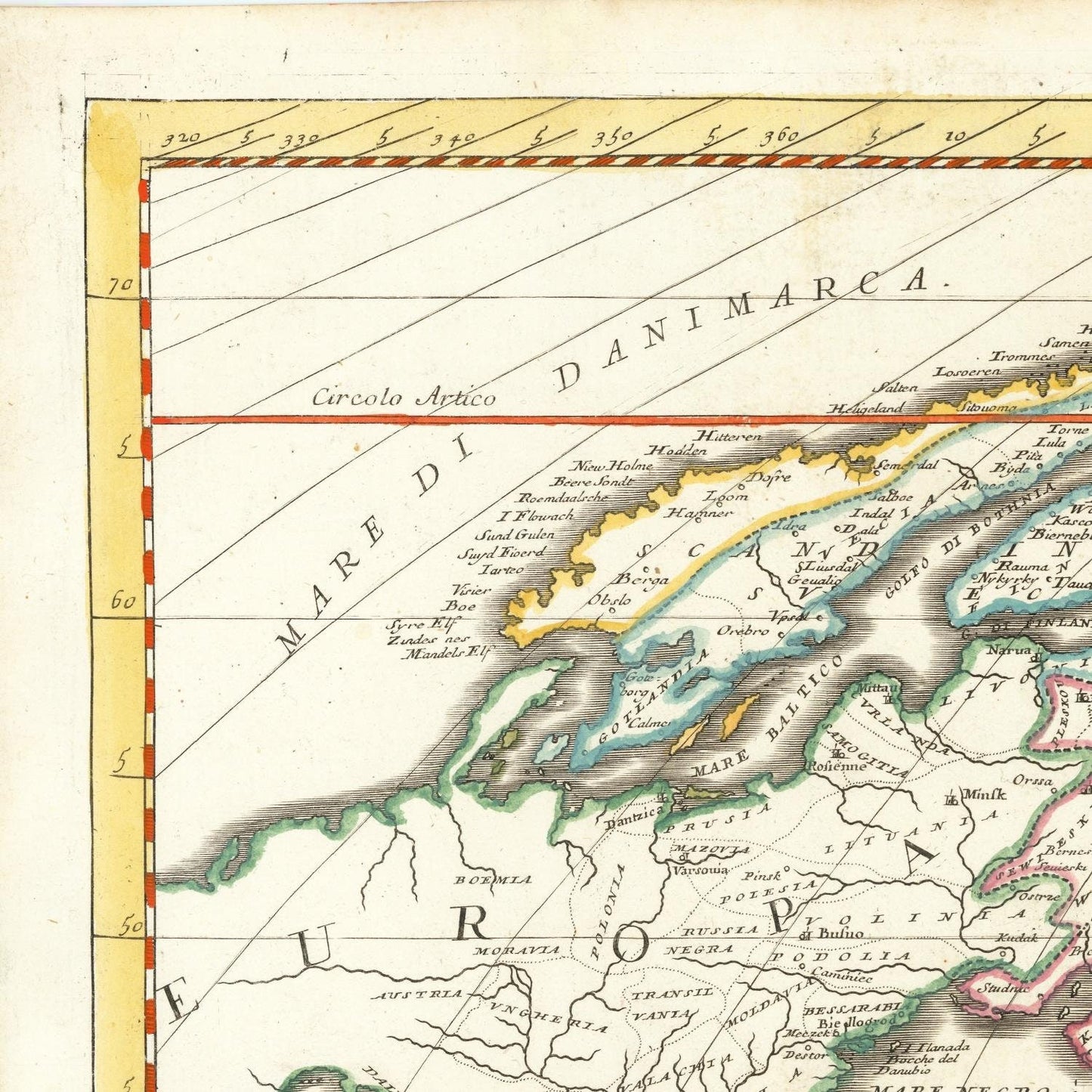 detail of the map from the top left corner