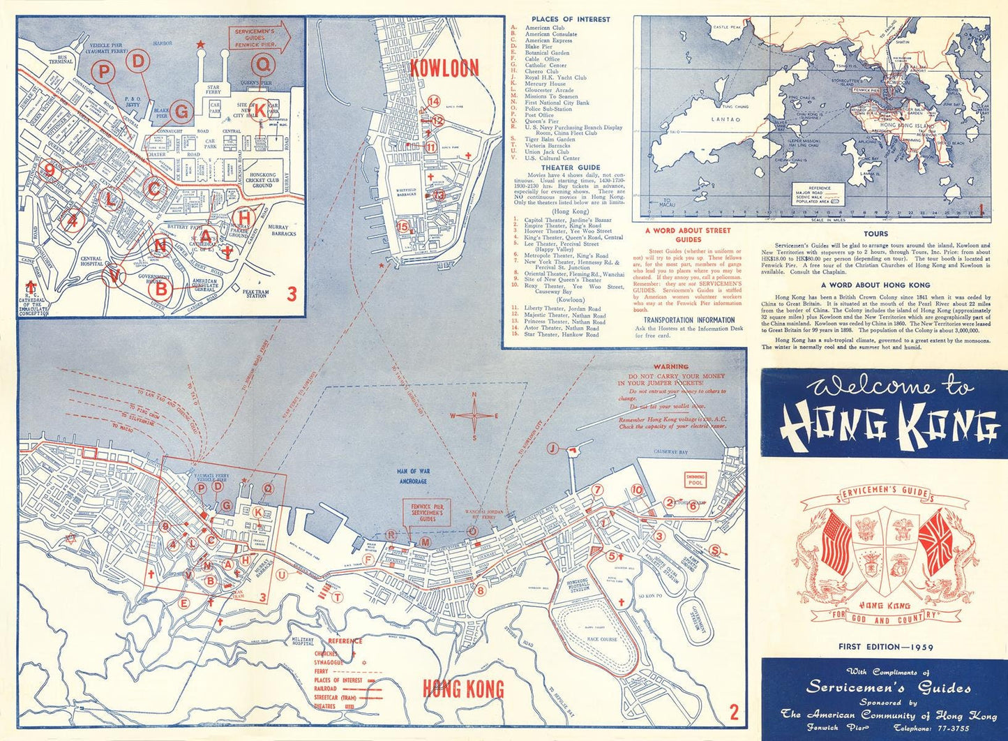 presentation of the map reproduction without a frame