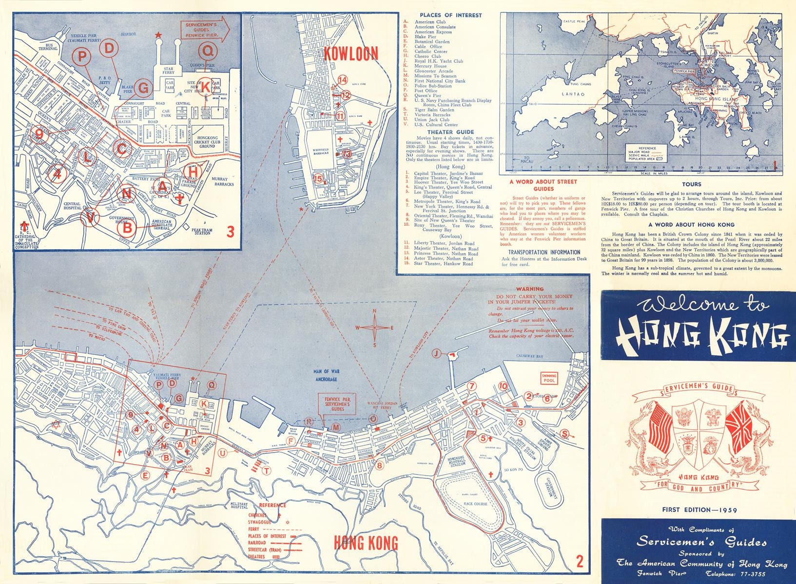 presentation of the map reproduction without a frame