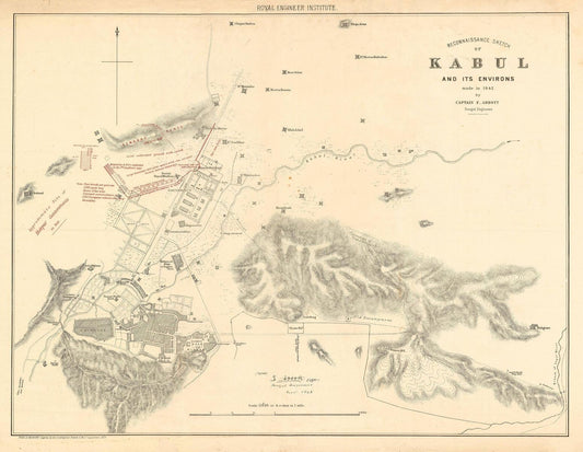 presentation of the map reproduction without a frame