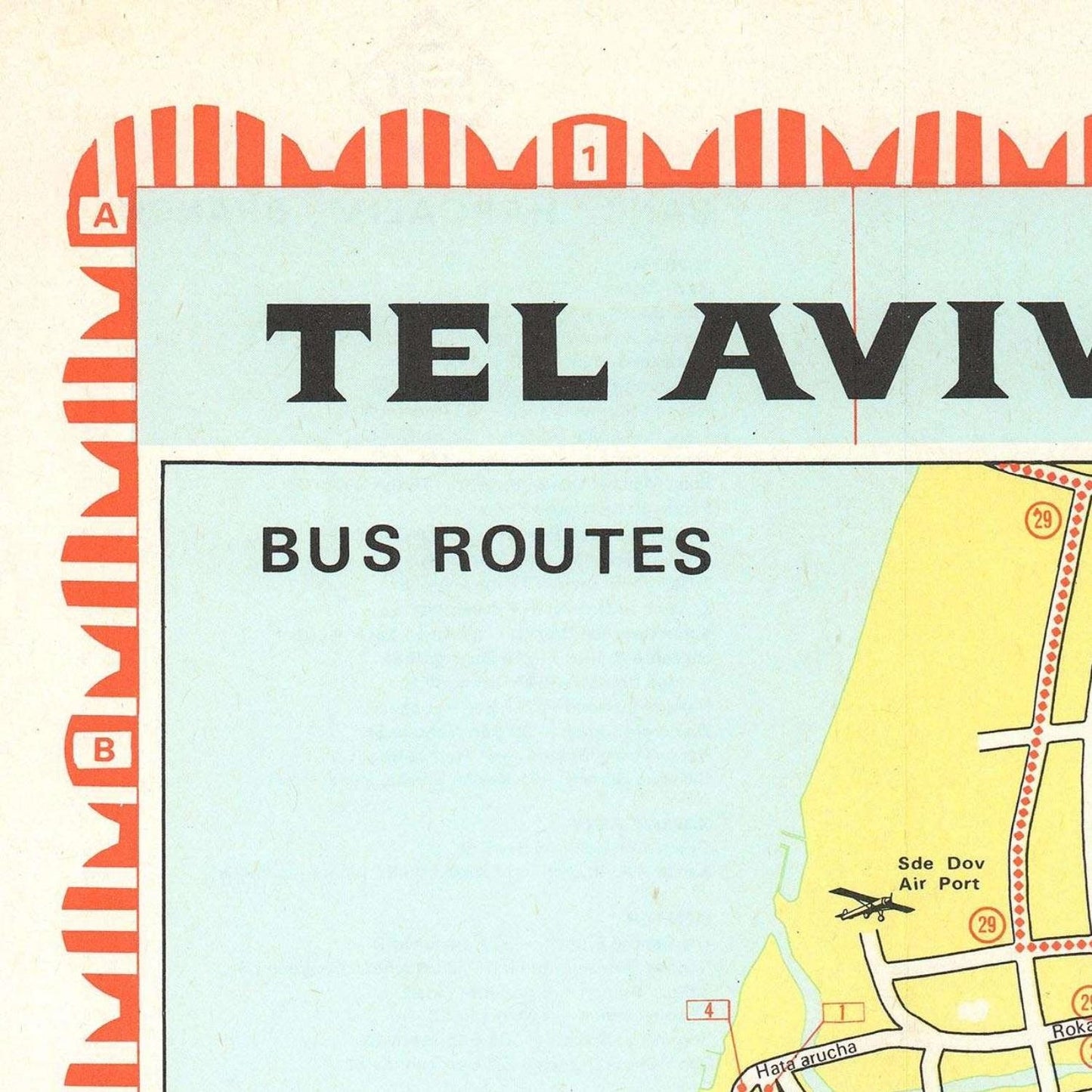 detail of the map from the top left corner