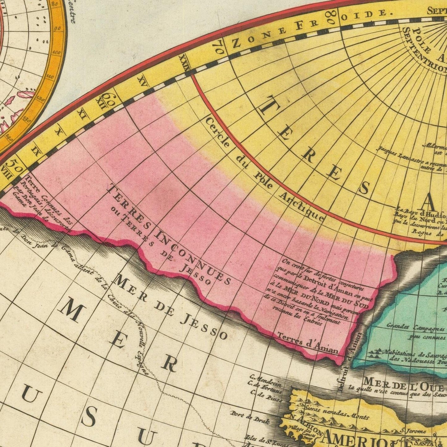 detail of the map from the centre left