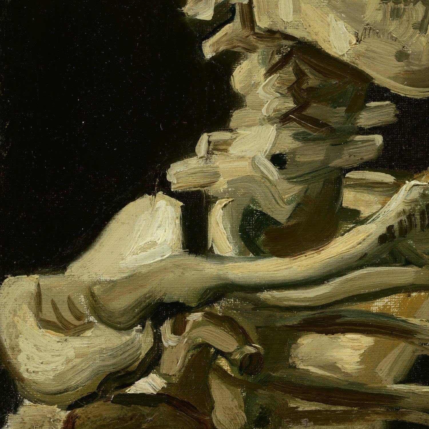 detail of the fine art reproduction from the bottom left corner