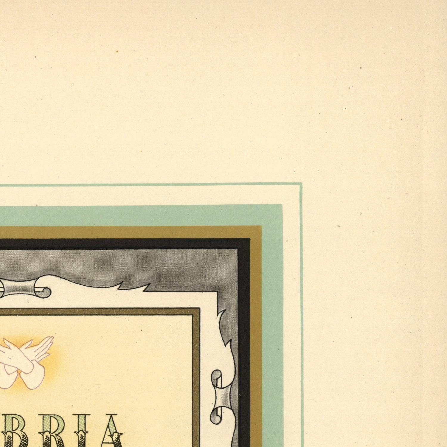 detail of the map from the top right corner