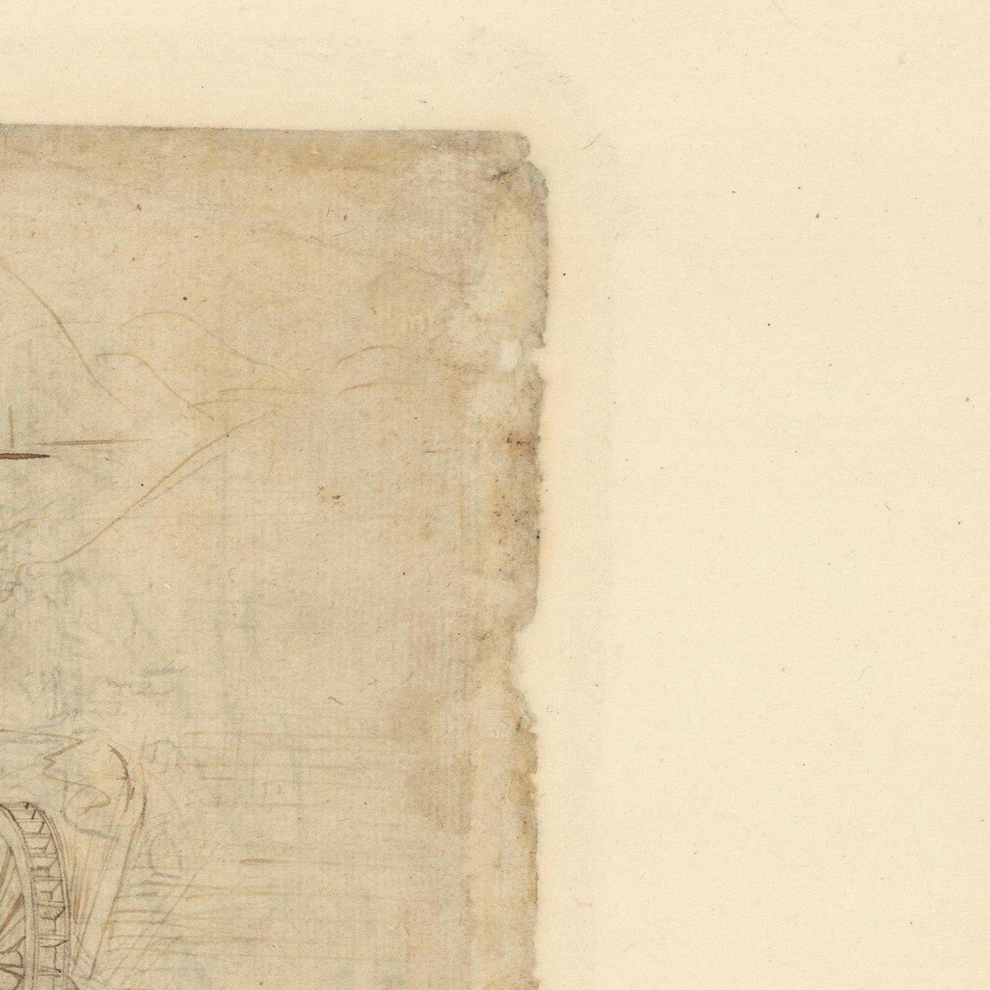 detail of the drawing reproduction from the top right corner