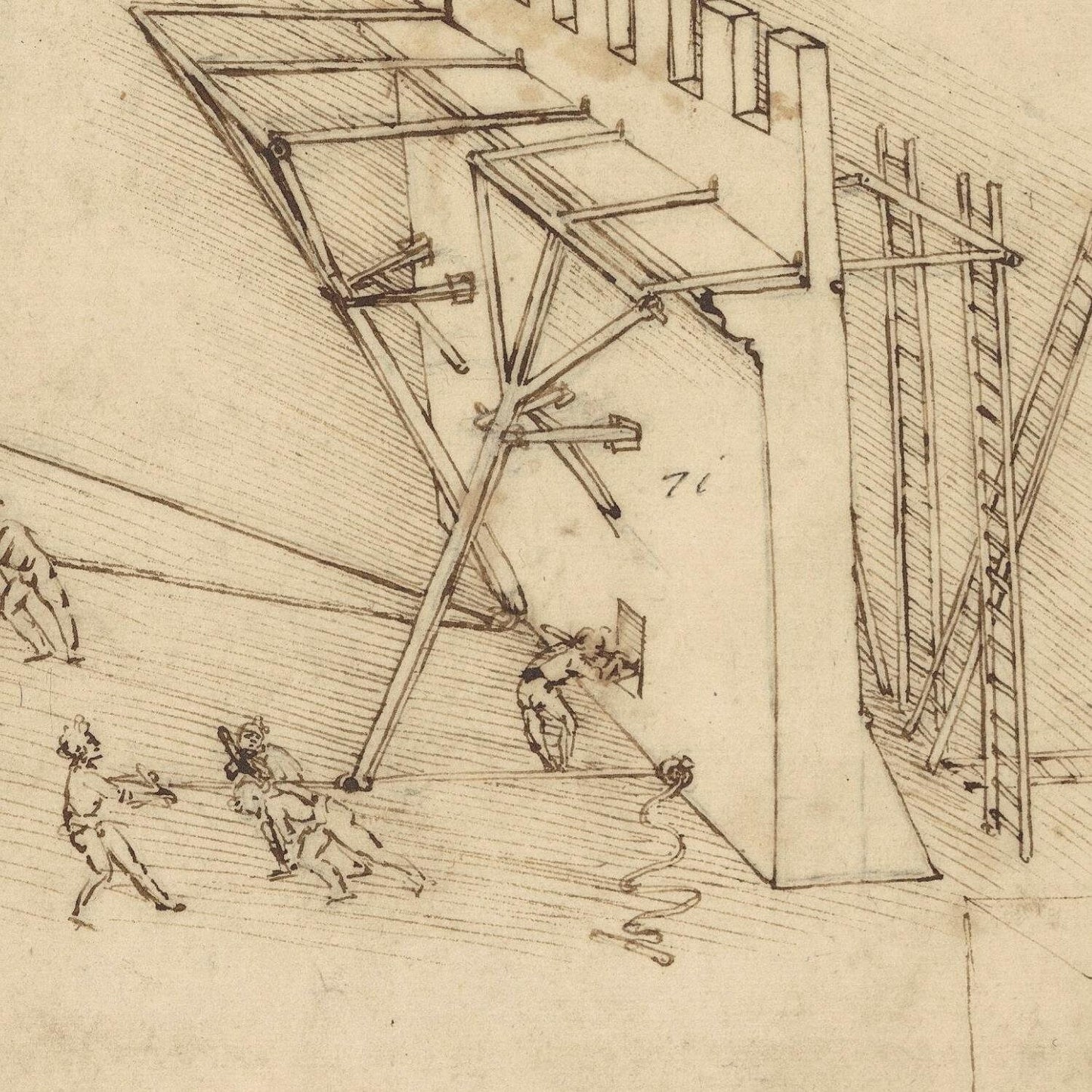 detail of the drawing reproduction from the centre 