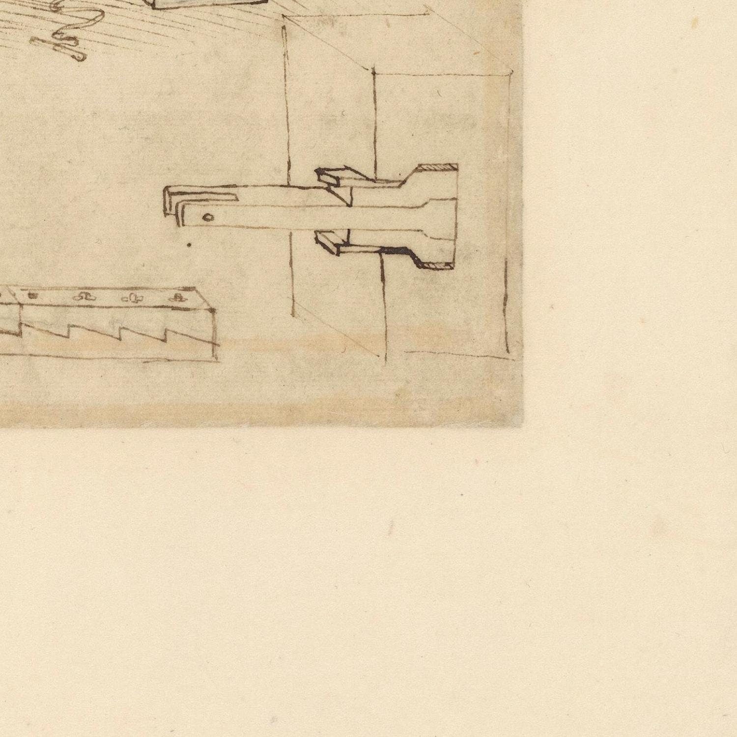 detail of the drawing reproduction from the bottom right corner