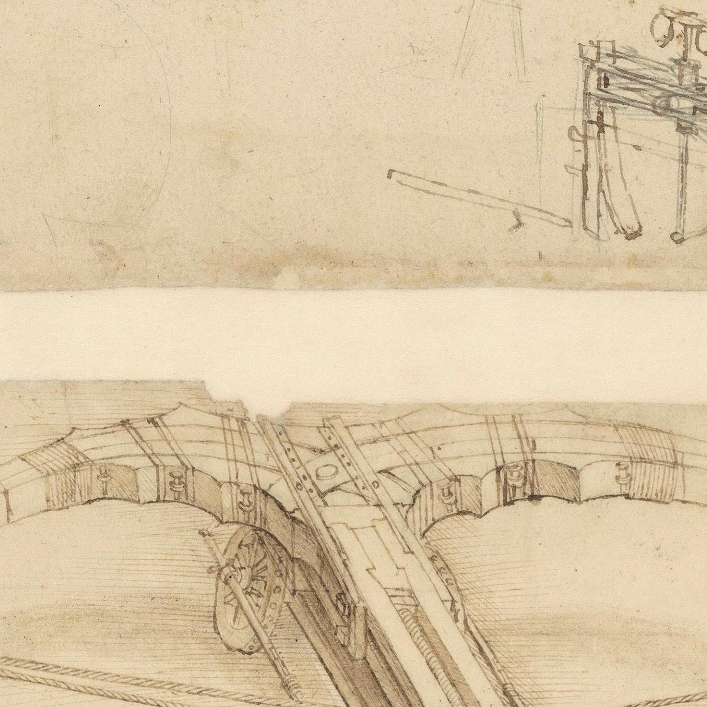 detail of the drawing reproduction from the centre 