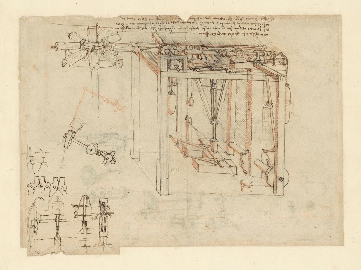 presentation of the drawing reproduction without a frame