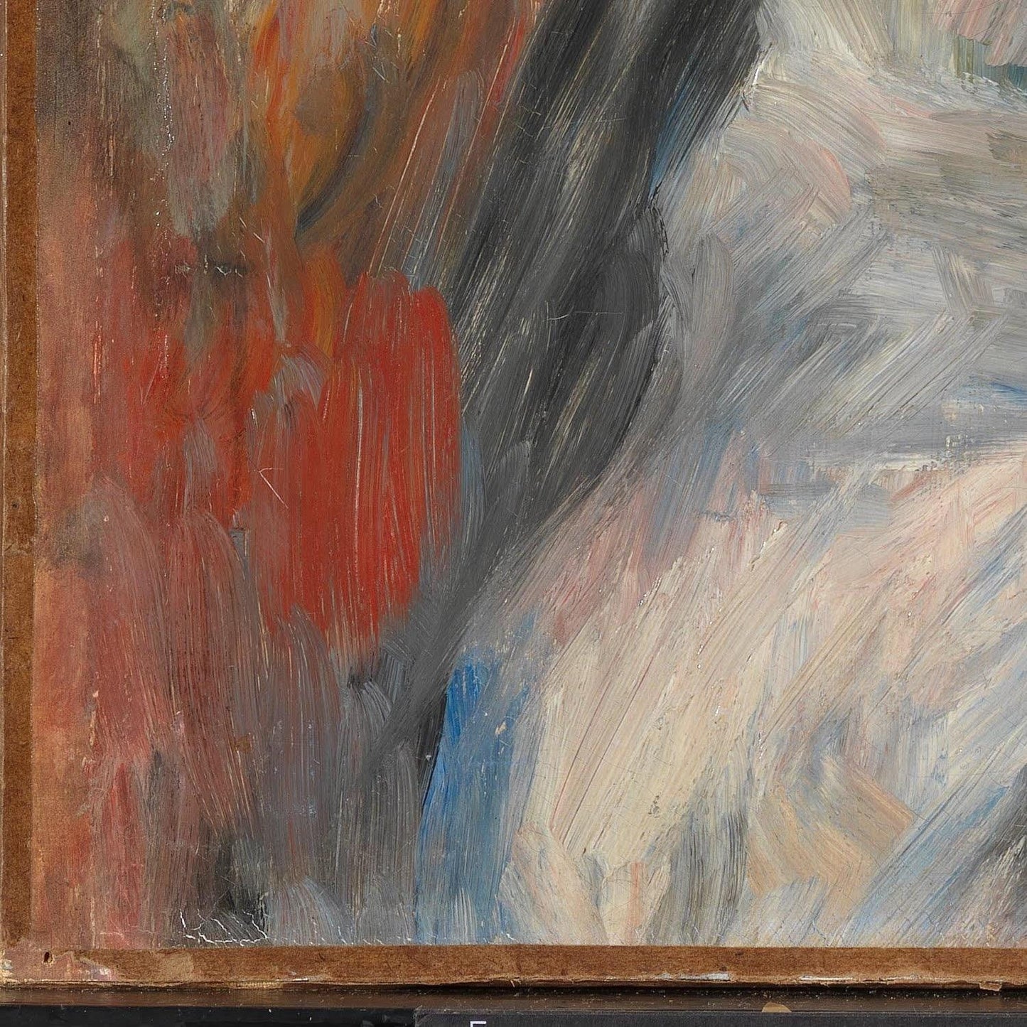 detail of the fine art reproduction from the bottom left corner