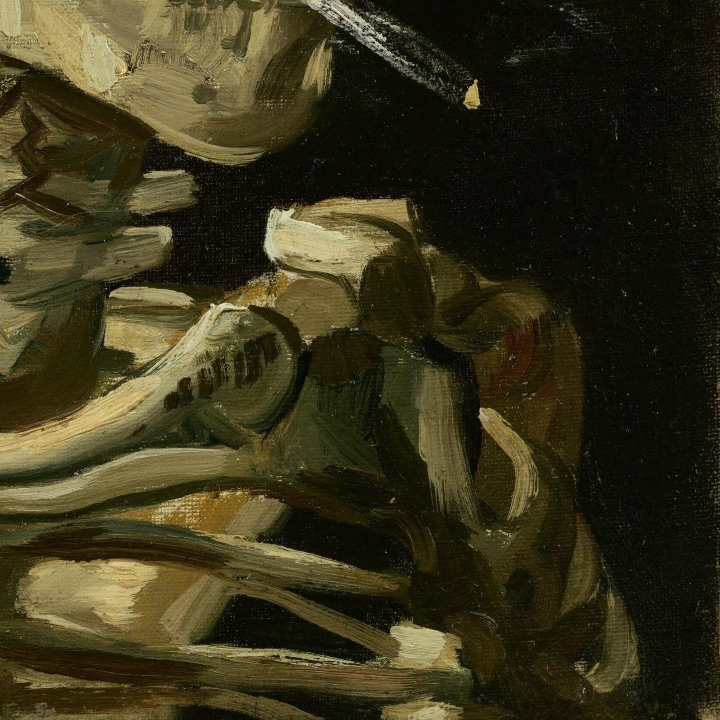 detail of the fine art reproduction from the bottom right corner