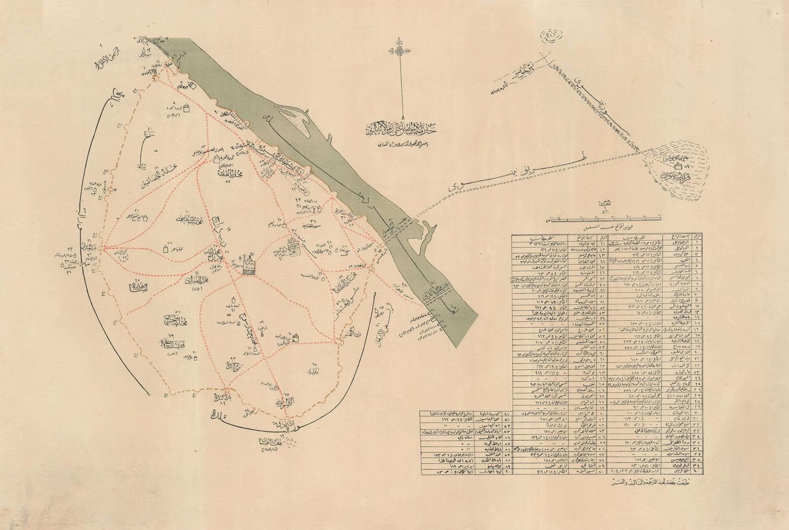 presentation of the map reproduction without a frame