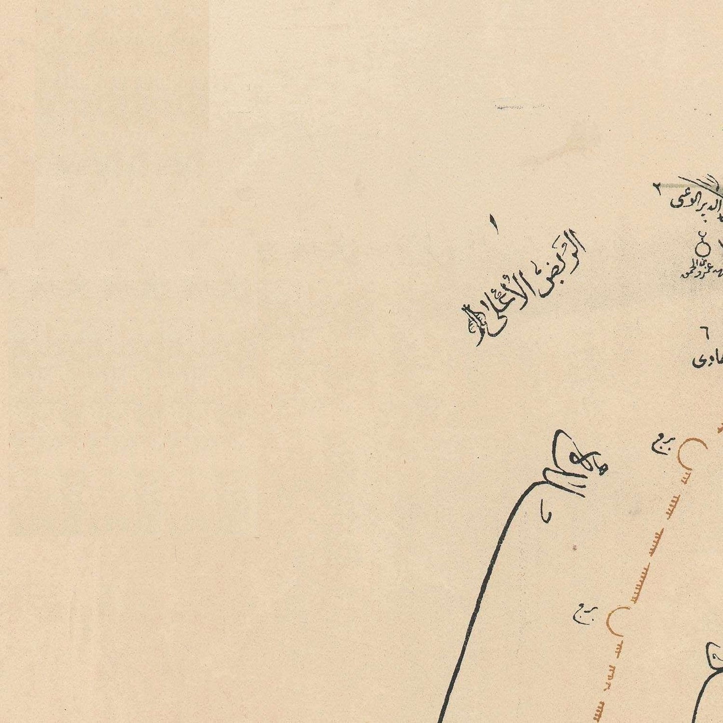 detail of the map from the top left corner