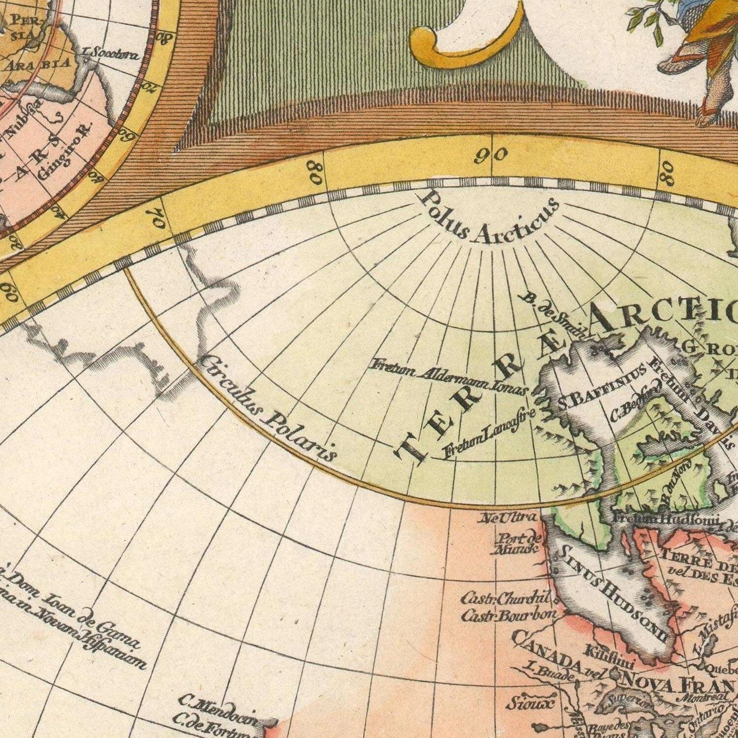 detail of the map from the centre left