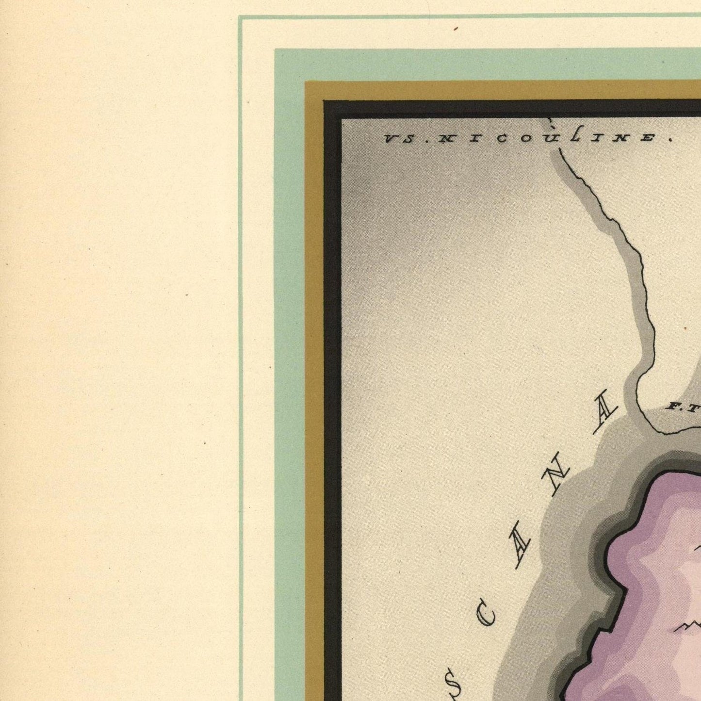 detail of the map from the centre left