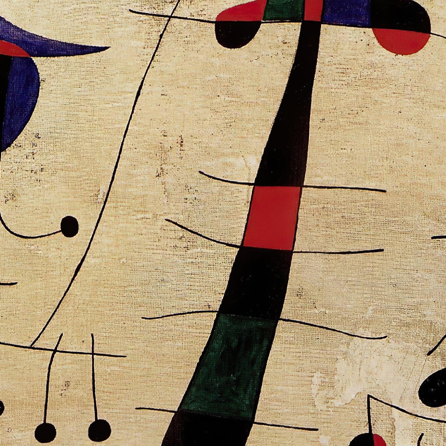 detail of the fine art reproduction from the centre 