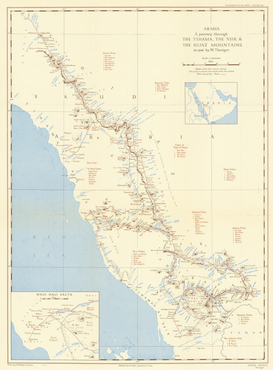 presentation of the map reproduction without a frame