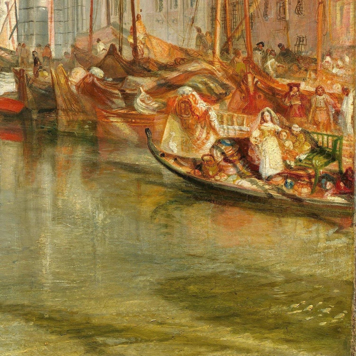 detail of the fine art reproduction from the bottom right corner