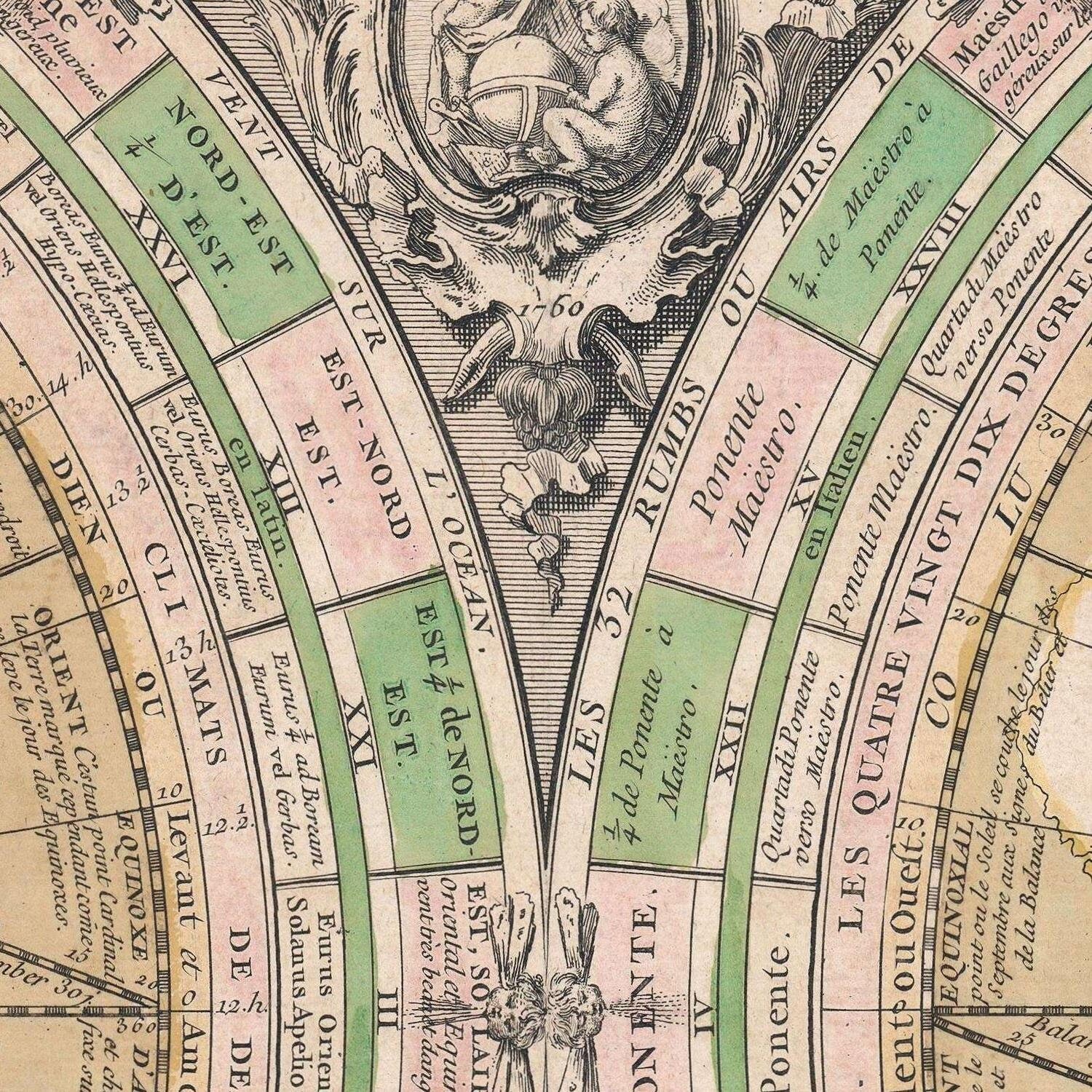 detail of the map from the centre 