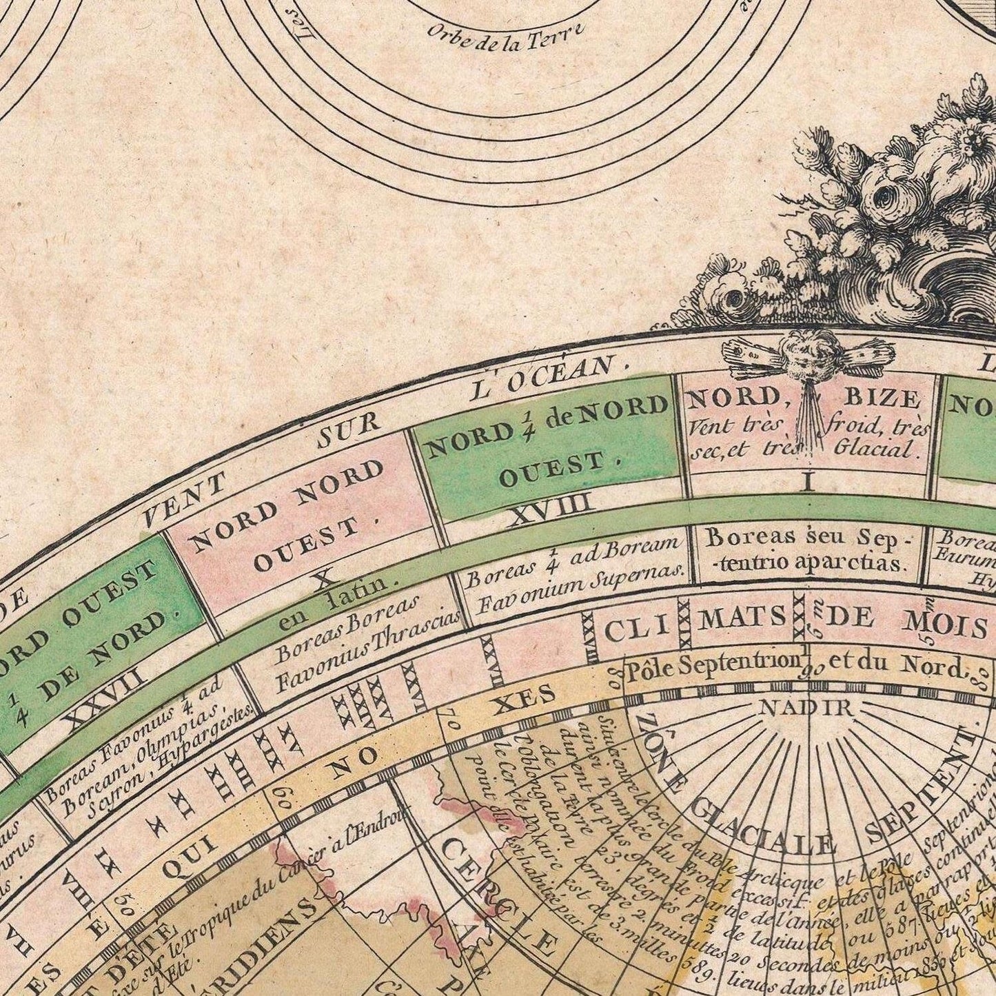 detail of the map from the centre left