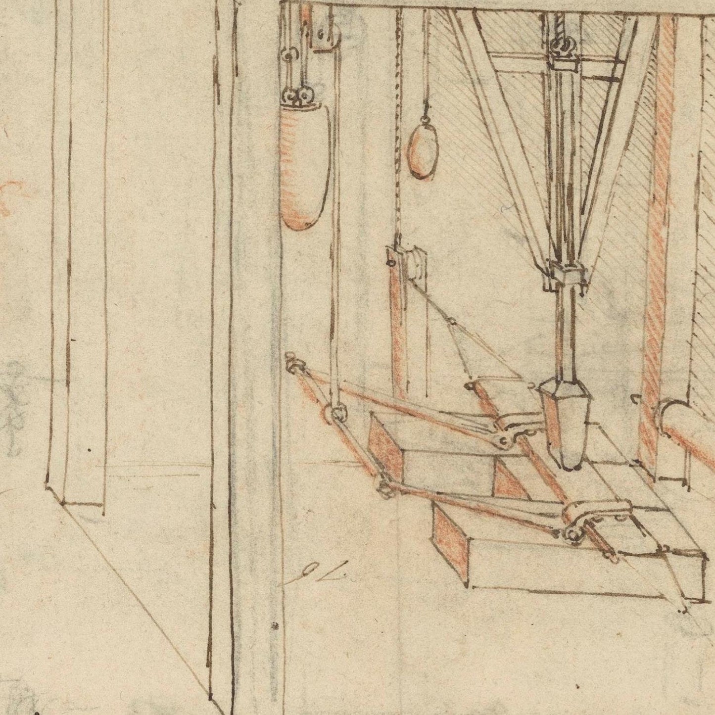 detail of the drawing reproduction from the centre 