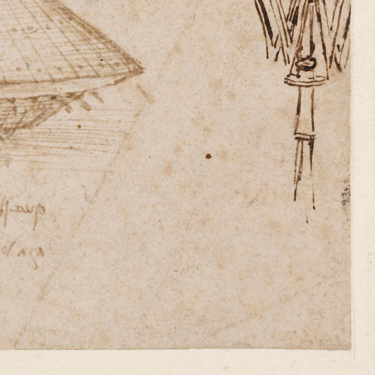 detail of the drawing reproduction from the bottom right corner