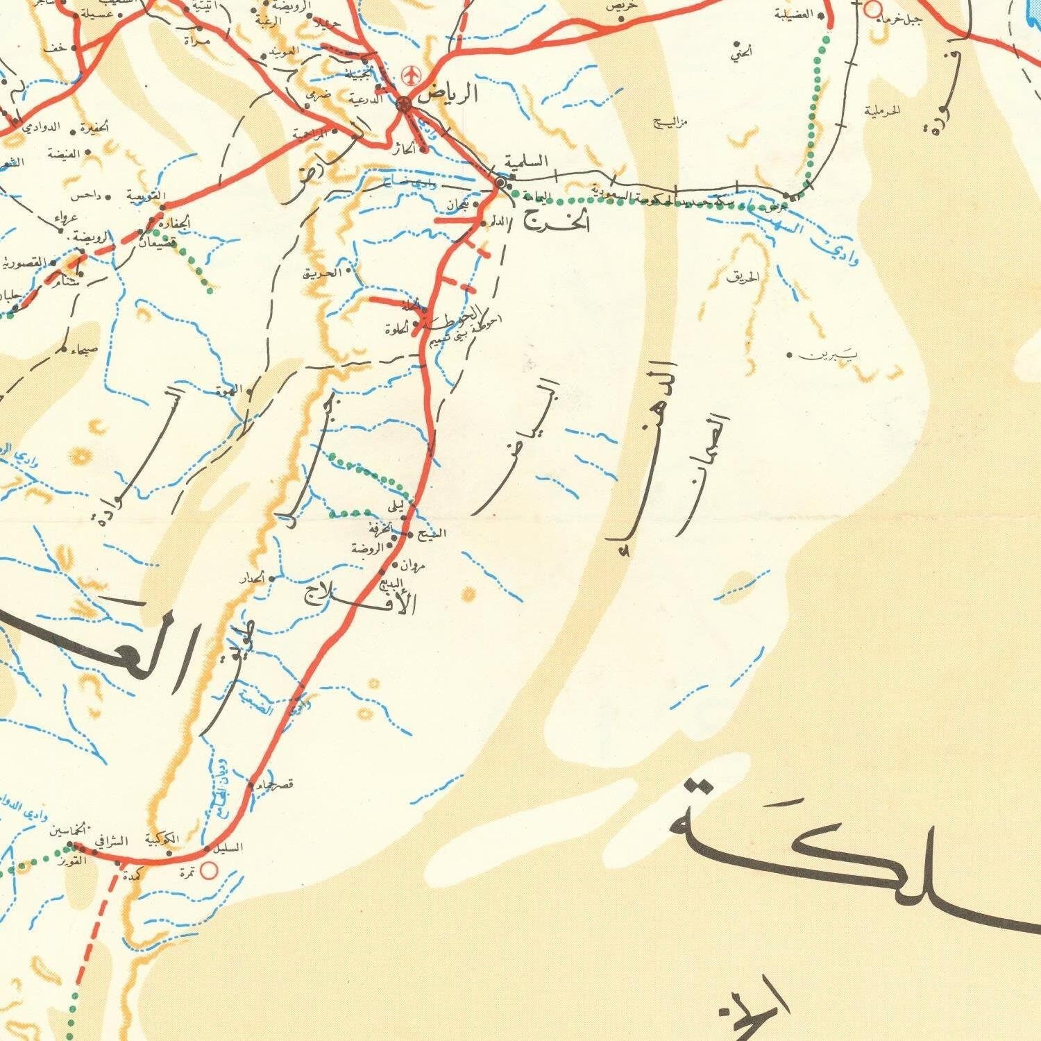 detail of the map from the centre 