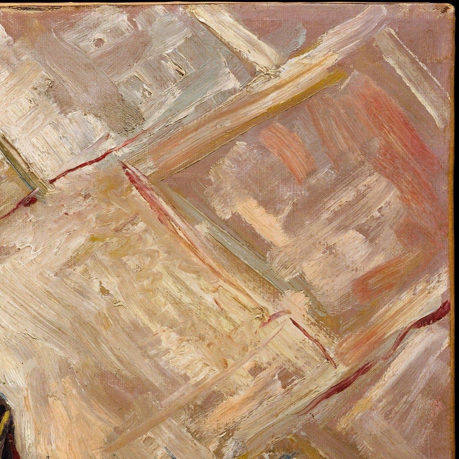 detail of the fine art reproduction from the top right corner