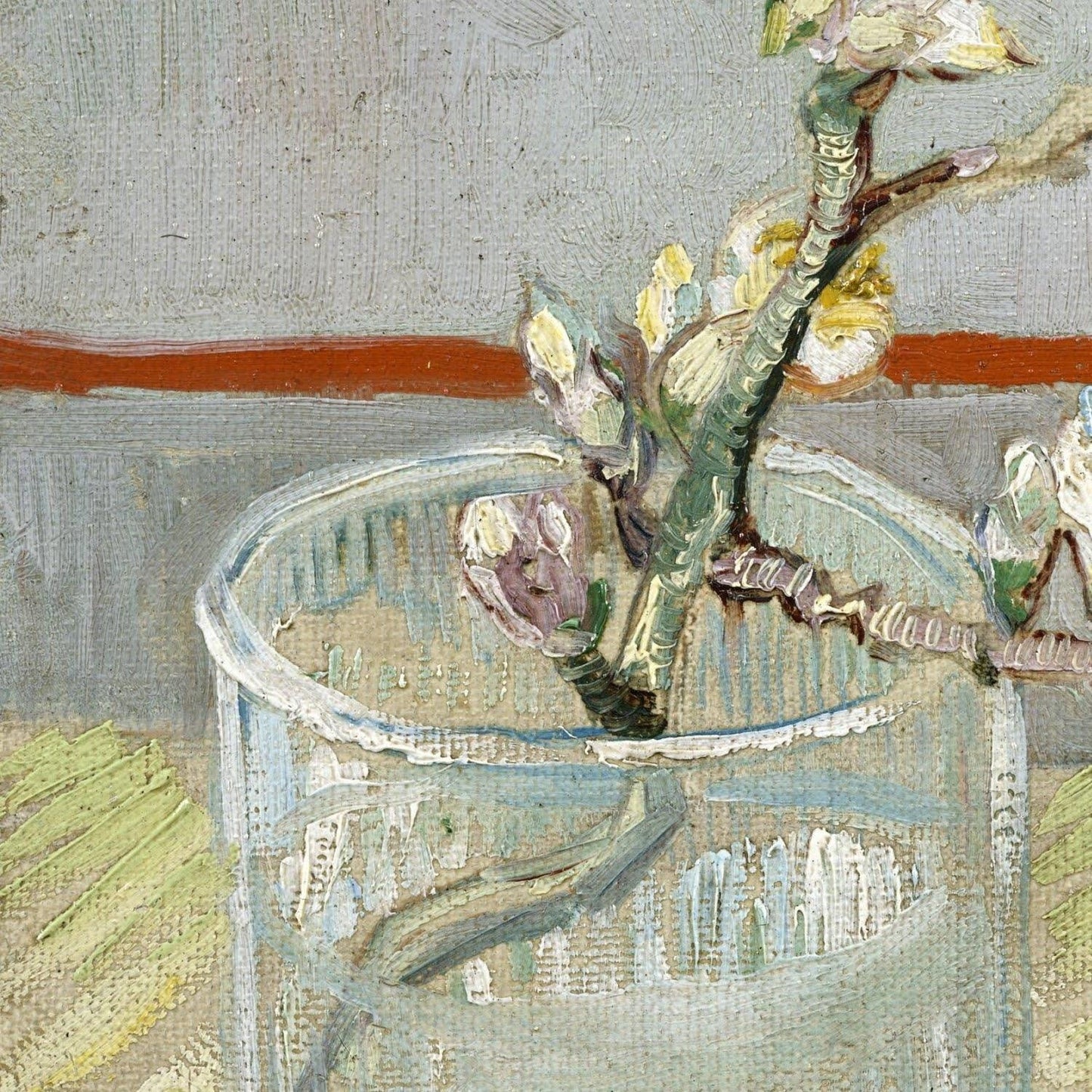 detail of the fine art reproduction from the centre left