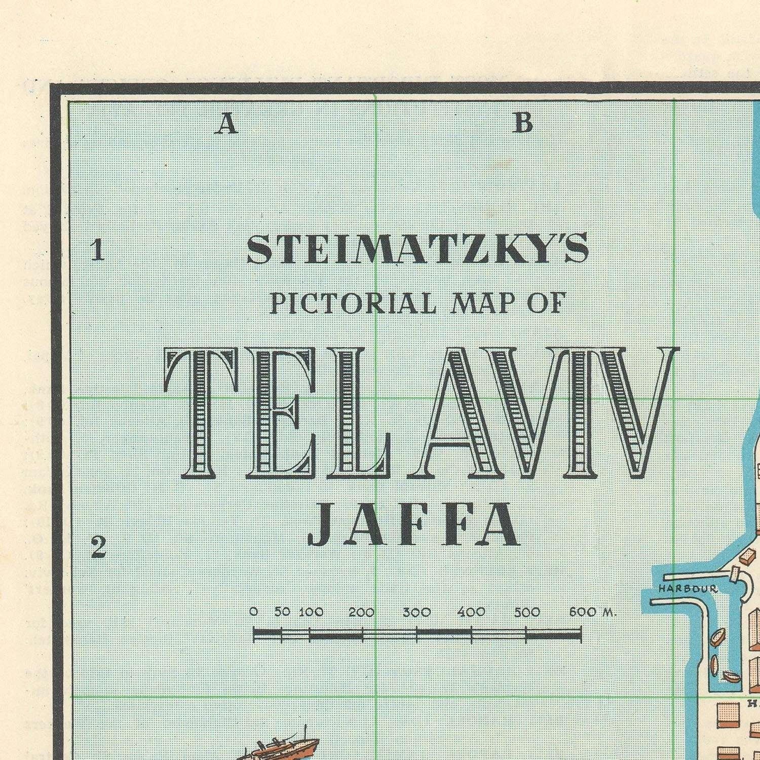 detail of the map from the top left corner